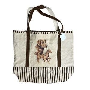 Chesapeake‎ Bay Dog Heavy Duty Canvas NWT Shopping Tote Bag